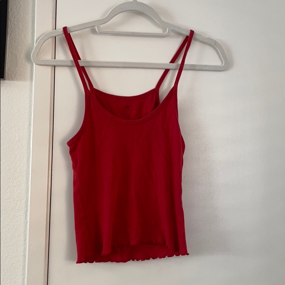 red tank top